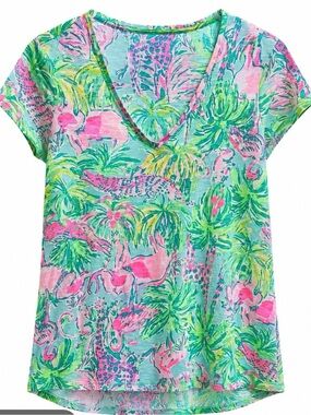 Lilly Pulitzer Animal Print T-Shirt XL